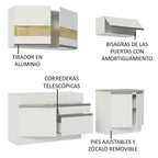 Cocina Integral Glamy 2.00 Metros Blanco 07