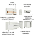Cocina Integral Parma 2.20 Metros Blanco 02