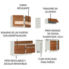 Cocina Integral Parma 2.20 Metros Blanco/Marrón 02