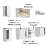 Cocina Integral Glamy 2.40 m con Mesón de Acero 03