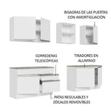 Cocina Integral Glamy 2.40 m con Encimeras 06