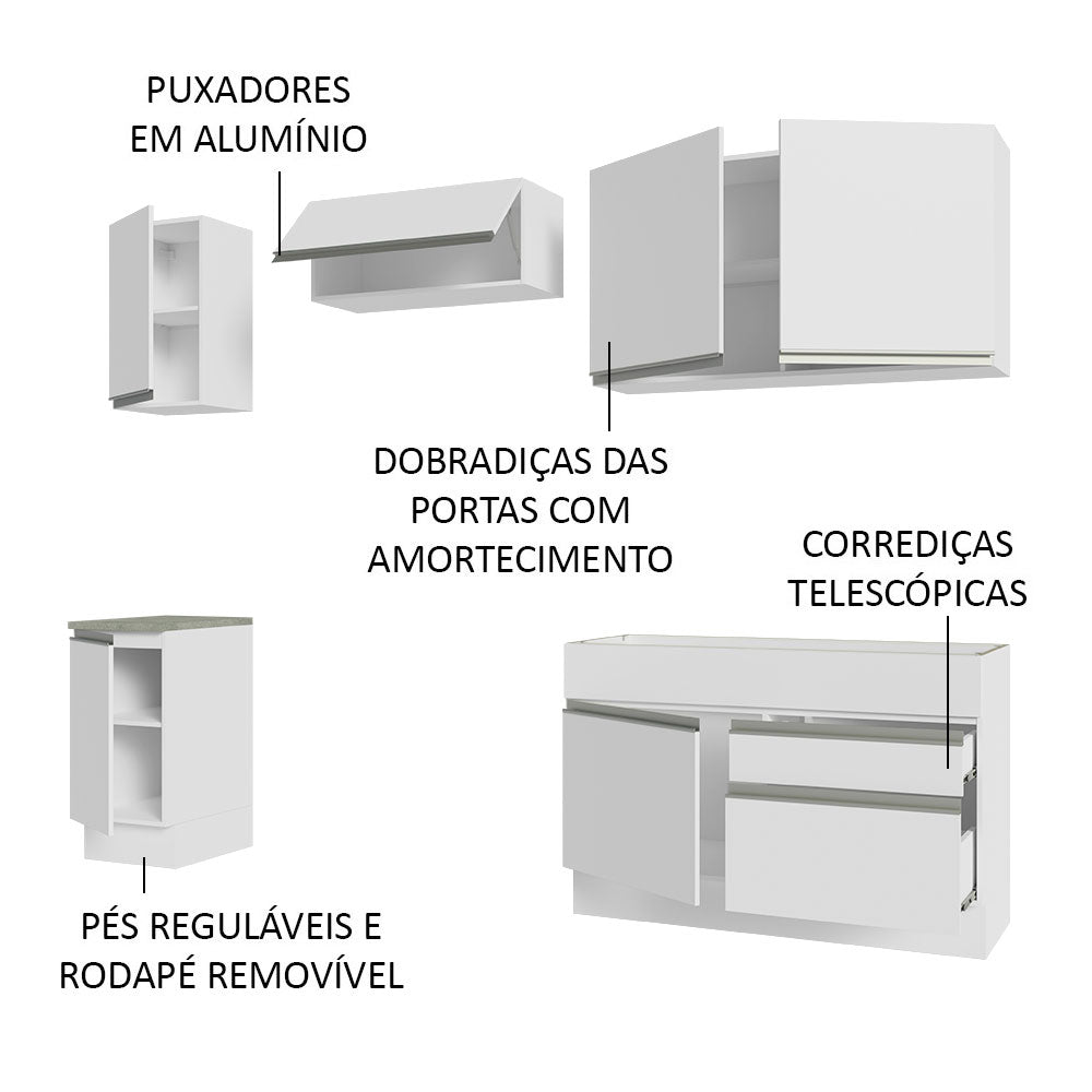 Cocina Integral Glamy 2.40 Metros 07