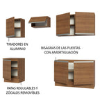 Cocina Integral Glamy 2.40 Metros Marrón 09