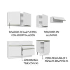 Cocina Integral Glamy 2.60 Metros Blanco 03