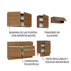 Cocina Integral Glamy 2.60 Metros Marrón 03
