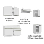 Cocina Integral Glamy 2.60 Metros Blanco 04