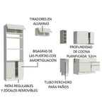 Cocina Integral Jade 2.70 Metros 09 Blanco