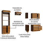 Cocina Integral Jade 2.70 Metros Marrón 09
