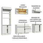 Cocina Integral Glamy 2.70 Metros Blanco 10