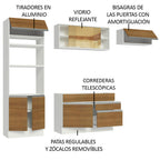 Cocina Integral Glamy 2.70 Metros Blanco/Marrón 11