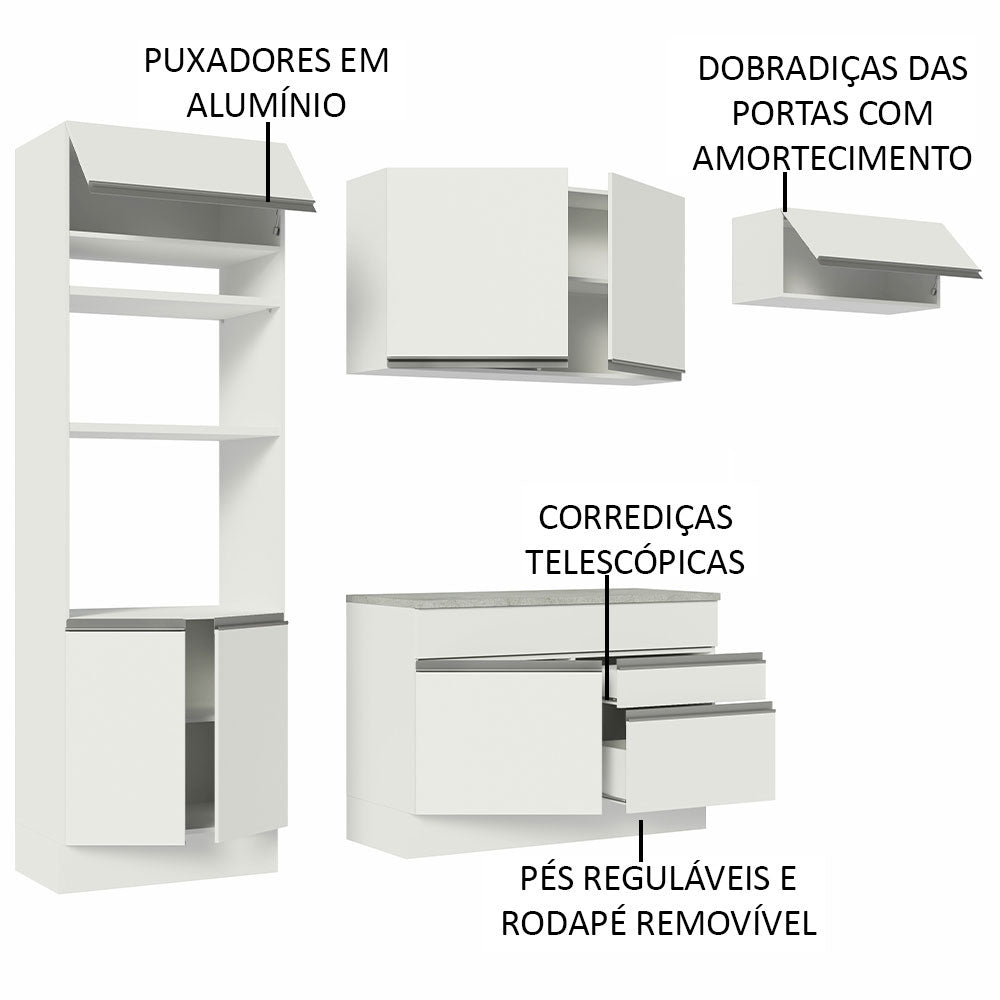 Cocina Integral Glamy 2.70 m con Encimera 14