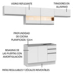 Cocina Integral Marina 2.80 Metros Blanco