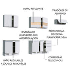 Cocina Integral Marcela 2.80 Metros Blanco