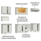 Cocina Integral Genova 2.80 Metros Blanco