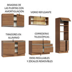Cocina Integral Glamy 3.10 Metros Marrón 01