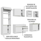 Cocina Integral Glamy 3.10 Metros Blanco 02