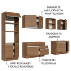 Cocina Integral Glamy 3.10 Metros Marrón 02