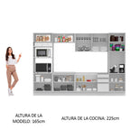 Cocina Integral Roma 3.30 Metros Blanco