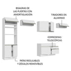 Cocina Integral Glamy 3.50 Metros Blanco