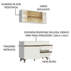 Cocina Integral Reims 1.20 m con Encimera Blanco 01