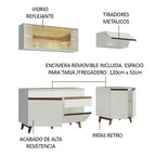 Cocina Integral Reims 1.90 m con Encimera Blanco 01