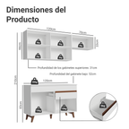 Cocina Integral Reims 1.90 m con Encimera Blanco 04