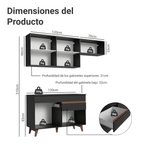 Cocina Integral Reims 1.90 m con Encimera Negro 04