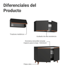 Cocina Integral Reims 1.90 m con Encimera Negro 08
