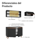 Cocina Integral Reims 1.90 m con Encimera Negro 09