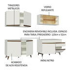 Cocina Integral Reims 2.40 m con Encimera Blanco 01