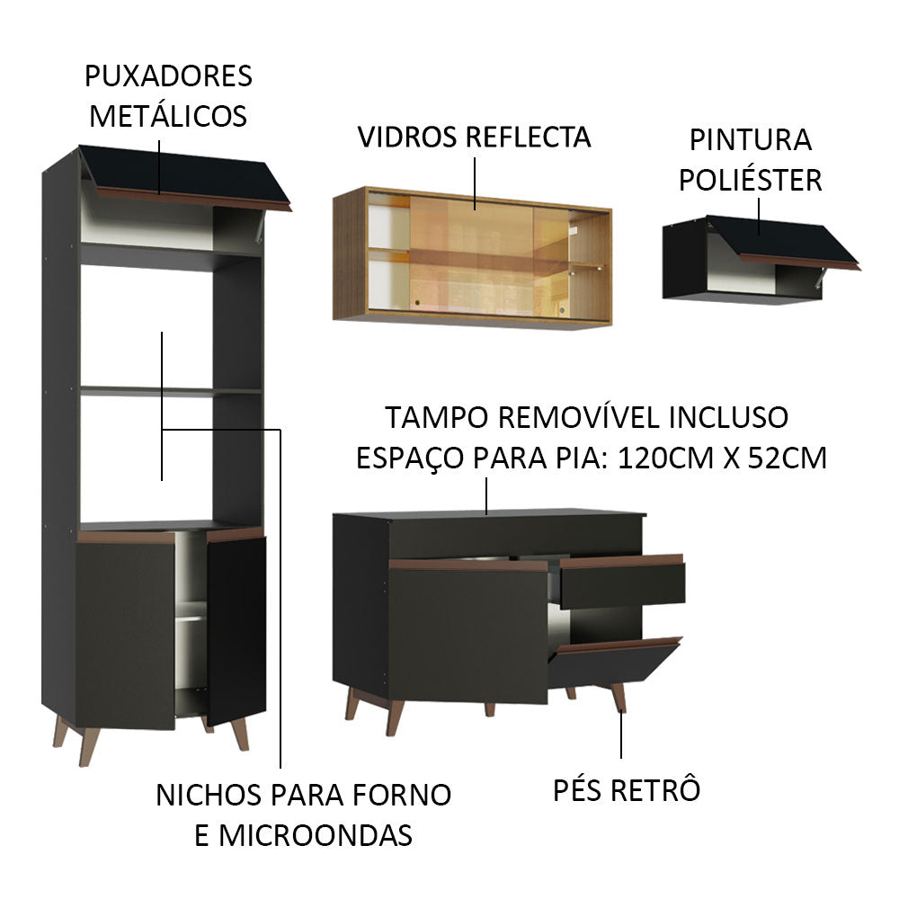 Cocina Integral Reims 2.60 m con Encimera 01