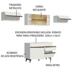 Cocina Integral Reims 2.60 m con Encimera Blanco 03