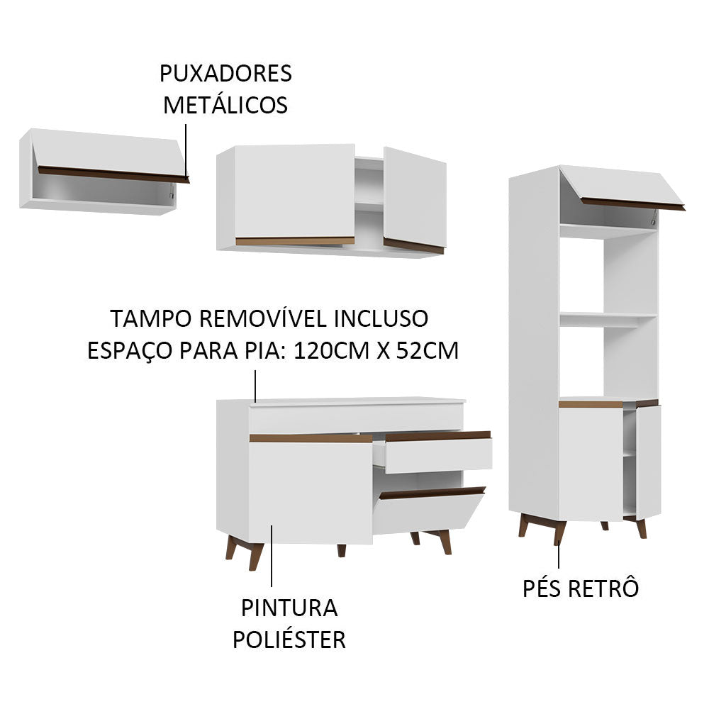 Cocina Integral Reims 2.60 m con Encimera 08