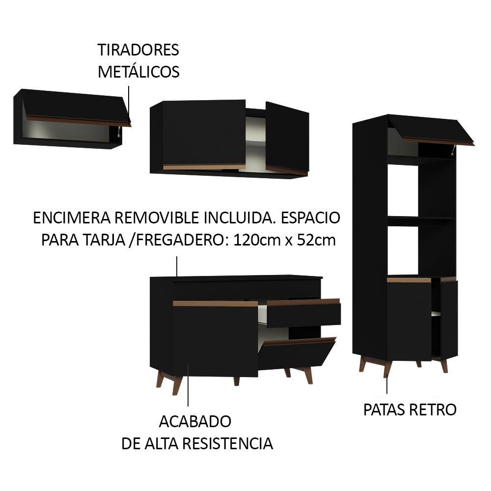 Cocina Integral Reims 2.60 m con Encimera 08