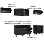 Cocina Integral Reims 2.60 m con Encimera Negro 10