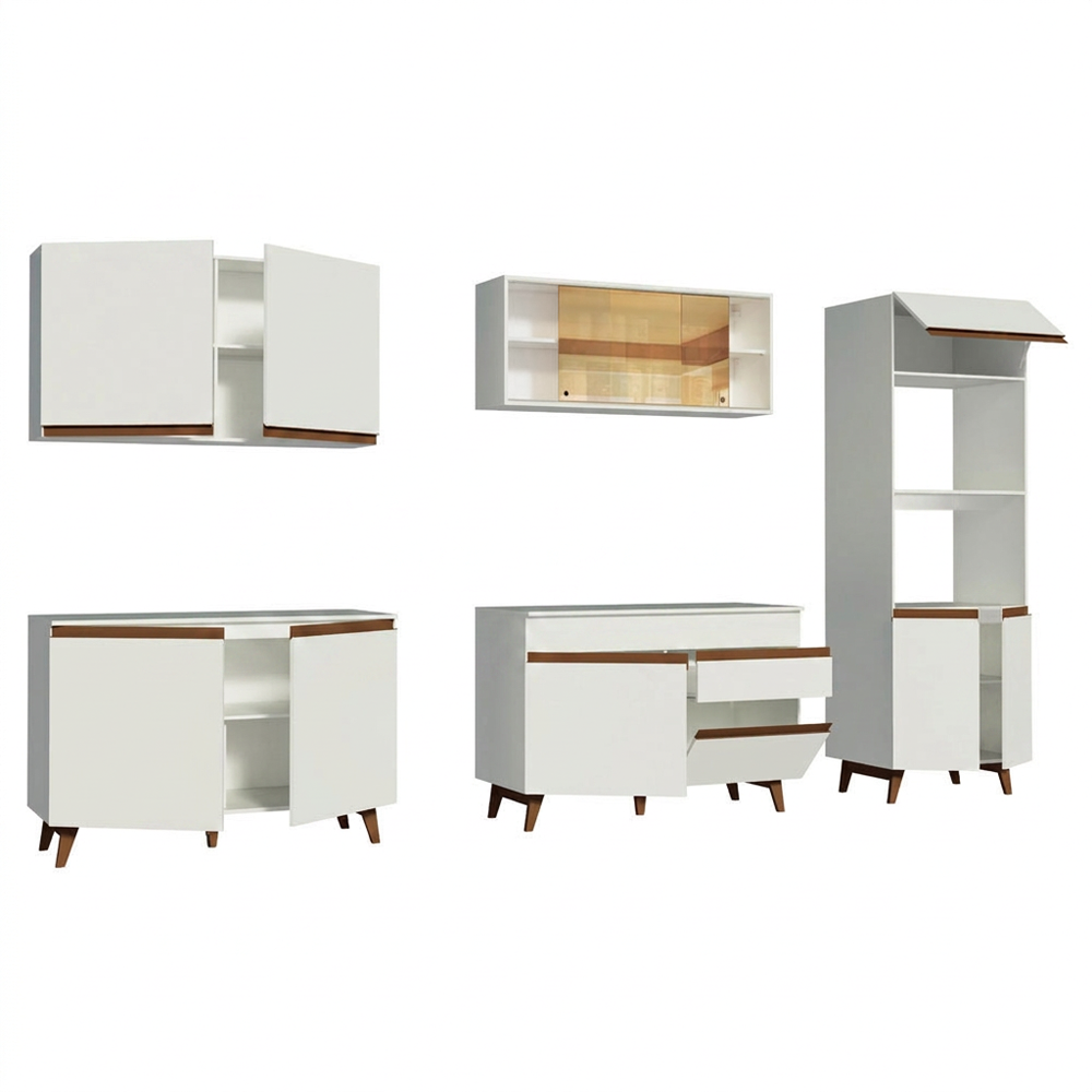 Cocina Integral Reims 3.10 m con Encimera Blanco 01