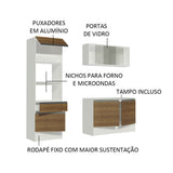 Cocina Integral Topazio Pop 1.80 m con Encimera