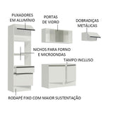 Cocina Integral Topazio 2.40 m con Encimera 01