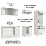 Cocina Integral Topazio 2.40 Metros con Encimera 05