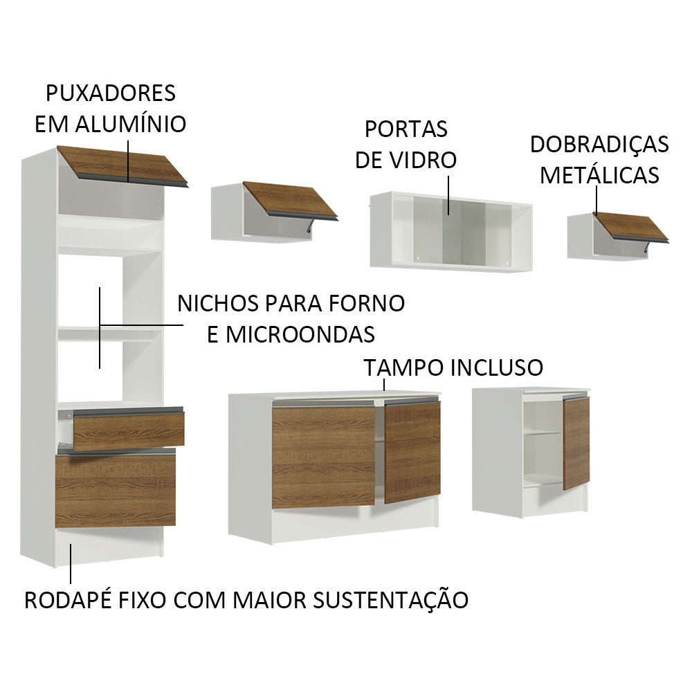 Cocina Integral Topazio 3.00 Metros con Encimera