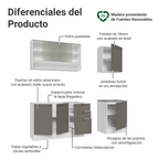 Cocina Integral Vik 1.80 Metros Blanco/Gris 03