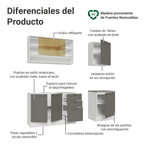 Cocina Integral Vik 1.80 Metros Blanco/Gris 04