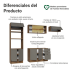 Cocina Integral Vik 2.70 Metros Marrón/Gris 04
