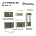 Cocina Integral Vik 3.10 Metros Blanco/Verde 01