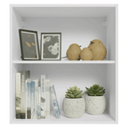 Mueble para Dormitorio Madesa Neo con 2 nichos abiertos 60 cm Blanco