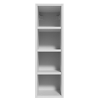 Mueble para Dormitorio Madesa Neo con 4 nichos abiertos 20 cm Blanco