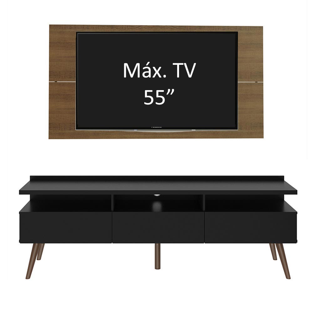 Centro Entretenimiento para TV Londres Mesa y Panel Hasta 55 Pulgadas