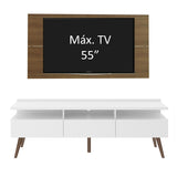 Centro Entretenimiento para TV Londres Mesa y Panel Hasta 55 Pulgadas