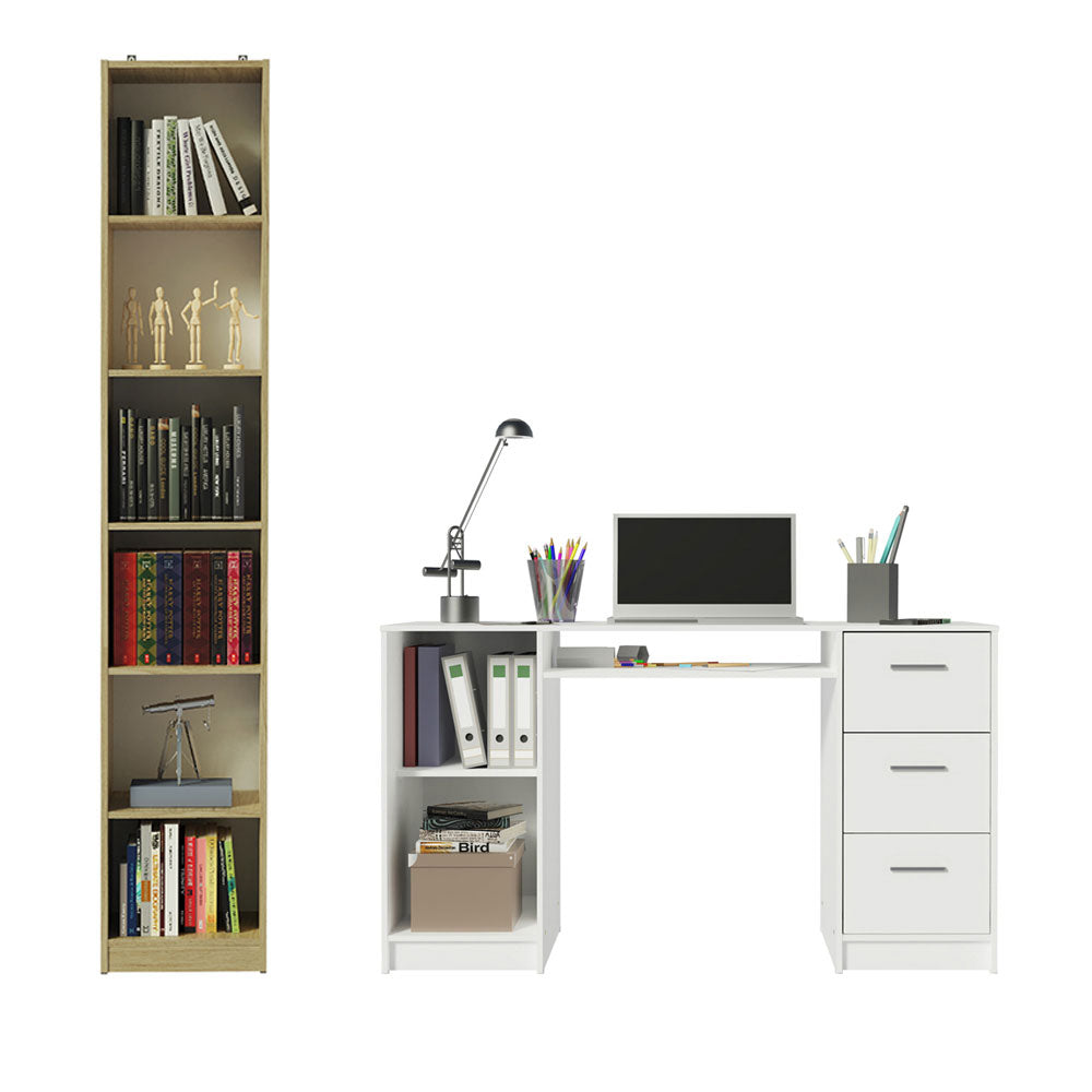 Escritorio de Oficina Alaska + Mueble Estante Librero