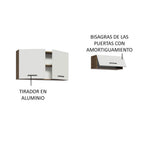 Kit 2 Gabinetes Superior de Almacenamiento para Garaje Multiuso 200 cm